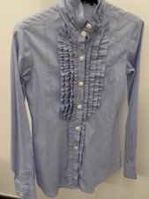 Camicia aglini celeste usato  Italia