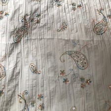 Weißer stoffrest bestickt gebraucht kaufen  Dillingen/ Saar