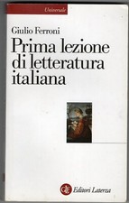 Prima lezione letteratura usato  Macerata