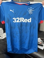 rangers signed shirts for sale  AIRDRIE