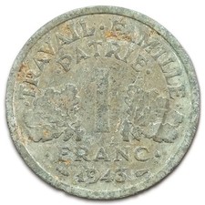 Franc 1943 français d'occasion  Montlouis-sur-Loire
