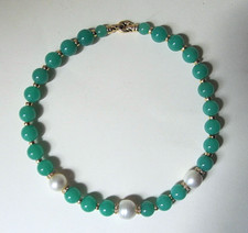 Collier chrysopraskugeln süds gebraucht kaufen  Hamburg