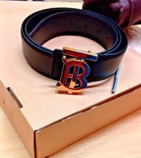 Cintura pelle burberry usato  Italia