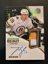 Usado, 2023-24 UD ULTIMATE COLLECTION - JOHN BEECHER -AUTO DEBUT THREADS /99 #ADT-JB WJ comprar usado  Enviando para Brazil