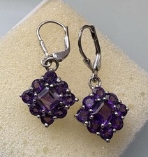 Hrhänger amethyst 925 gebraucht kaufen  Deutschland
