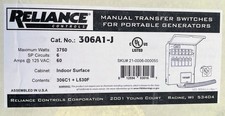 Reliance manual switch for sale  Sammamish