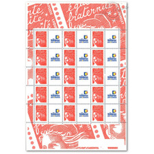Feuille timbres marianne d'occasion  Brignais