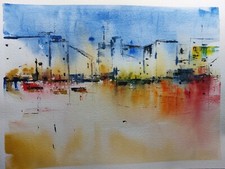 Aquarela original, pintada por artista aficionada. 41cm×31cm. se vende sin marco, usado comprar usado  Enviando para Brazil