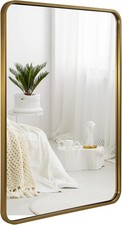 Brushed gold mirrors for sale  USA