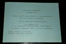 Cinema carton invitation d'occasion  Gençay