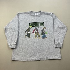 Camiseta Vintage Chump Skateboard Juvenil Grande Cinza Skate Park Skatista Manga Longa comprar usado  Enviando para Brazil