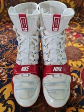Botas de boxe Nike Hyper KO RARAS/ORIGINAIS brancas/vermelhas tamanho 10 edição limitada comprar usado  Enviando para Brazil
