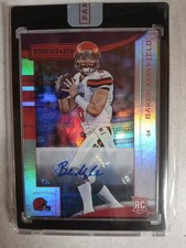 2018 Rookies & Stars Longevity Purple Baker Mayfield controle remoto automático /25 comprar usado  Enviando para Brazil