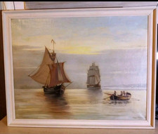 ölgemälde schiffe boote gebraucht kaufen  Berlin