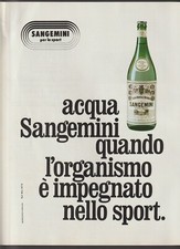 Sangemini acqua pubblicità usato  Cirie