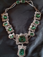 Smaragdcollier halskette modes gebraucht kaufen  Konz
