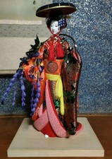 Boneca japonesa de grão de madeira por Master Artist, 55cm, artesanal, usada exclusiva, usado comprar usado  Enviando para Brazil