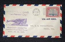1929 MARIETTAOHIO “THE PIONEER CITY” REGATA ORIENTE MÉDIO MOTOR BARCO CORRIDAS comprar usado  Enviando para Brazil