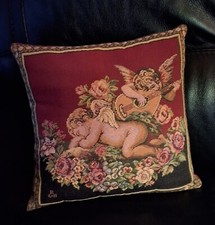 Ancien coussin entapisserie d'occasion  Soissons