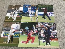 Signed cricket photographs. for sale  YORK