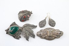 Sterling silver marcasite for sale  LEEDS