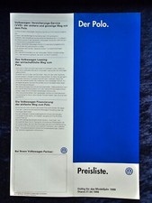 Polo price list d'occasion  Expédié en Belgium
