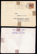 Faltbrief landpoststempel elbe gebraucht kaufen  Köln