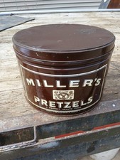 Vintage millers pretzels for sale  Valparaiso