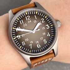 Relógio automático masculino NH35A titânio 39mm piloto 200M mergulho mostrador cinza safira lume comprar usado  Enviando para Brazil