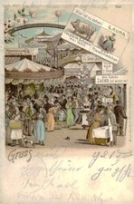 Ansichtskarte jahrmarkt 1898 gebraucht kaufen  Eggenstein-Leopoldshafen