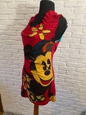 Blusa túnica Desigual feminina vermelha estilo Mickey Mouse padrão floral tamanho G comprar usado  Enviando para Brazil