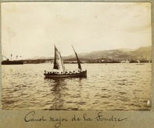 Canoa Maggiore " La Fourdre " . Toulon? Stampa Analogica Circa 1900 comprar usado  Enviando para Brazil