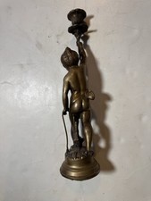 Brass cherub candleholder for sale  Swampscott