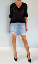 Pull noir ajouré d'occasion  Amiens-