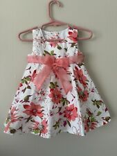 Vestido Bonnie Baby tamanho 9-12 M floral sem mangas forrado novo sem etiquetas comprar usado  Enviando para Brazil