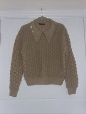 Beige embellished knit for sale  ENFIELD