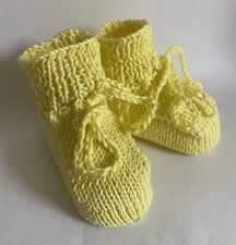 Knitted baby booties for sale  SOUTH MOLTON
