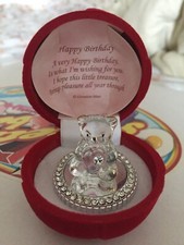 Birthday glass bear for sale  EDGWARE
