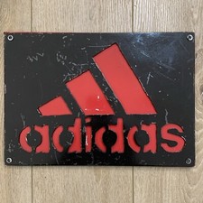 BASQUETE DE FUTEBOL ADIDAS STORE SIGN DISPLAY 13”x9” Derrick Rose corte áspero pesado comprar usado  Enviando para Brazil