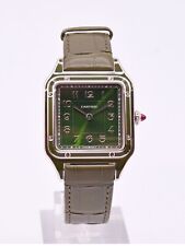 Relógio mecânico masculino Cartier Santos Dumont WGSA0096 mostrador verde platina comprar usado  Enviando para Brazil