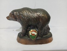 Vintage Parque Nacional de Yellowstone Urso Pardo Lembrança Cobre Antigo Fiel Antigo comprar usado  Enviando para Brazil