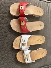 2 pares de sandália de exercício original tamanho 7 Dr Scholls vermelha e branca ótimo estado comprar usado  Enviando para Brazil