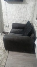 Black faux leather for sale  DERBY