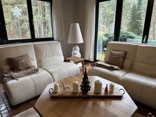 Ledersofa sitzer weiss gebraucht kaufen  Öhringen