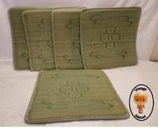 Conjunto de CINCO Almofada de Chão Vintage ZABUTON Japanese Rush Grama #3, usado comprar usado  Enviando para Brazil