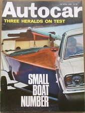 Autocar magazine april for sale  COLCHESTER