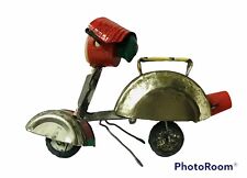 Objetos encontrados a mano mini motocicleta scooter lata chatarra de metal escultura segunda mano  Embacar hacia Argentina