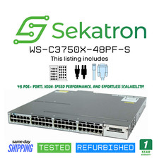 ♻️ Uplinks PoE Gigabit Cisco WS-C3750X-48PF-S 48 portas e opções de CA simples/dupla comprar usado  Enviando para Brazil