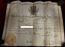 Documento pergamena papa usato  Roma