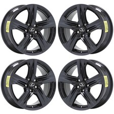 Usado, Conjunto de jantes 18" Lexus IS300 IS350 Turbo preto cromado 74355 74365 EXCHANGE comprar usado  Enviando para Brazil